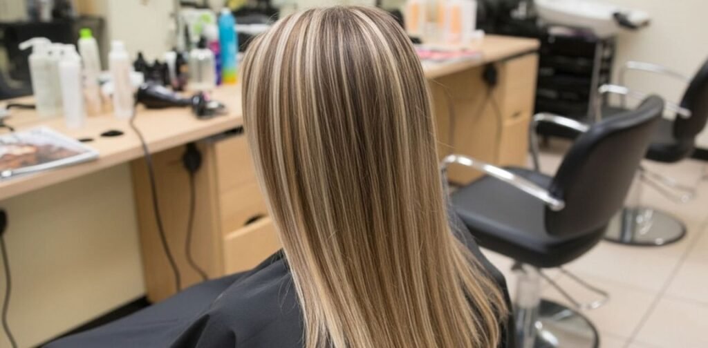 chunky blonde highlights