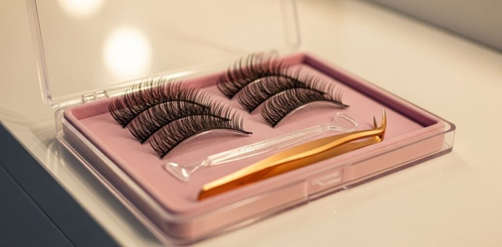 Self adhesive eyelashes glue-free beauty product