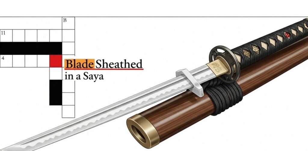 blade sheathed in a saya nyt