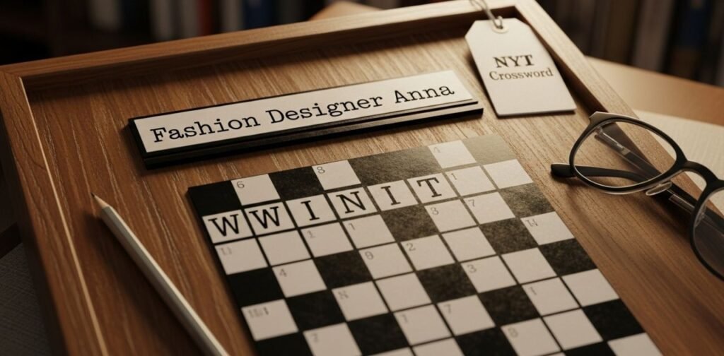 fashion designer anna nyt crossword